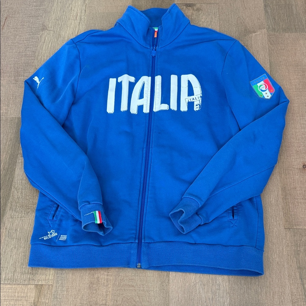 Puma Royal Blue Italia Zip-Up Jacket